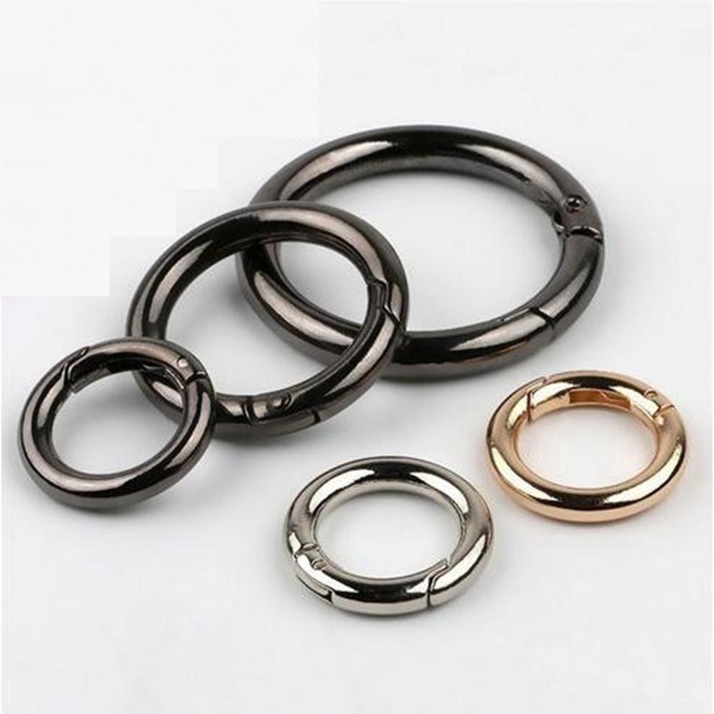 2 5Pcs Cincin Pengait dengan Bentuk Bulat  Warna  Hitam 