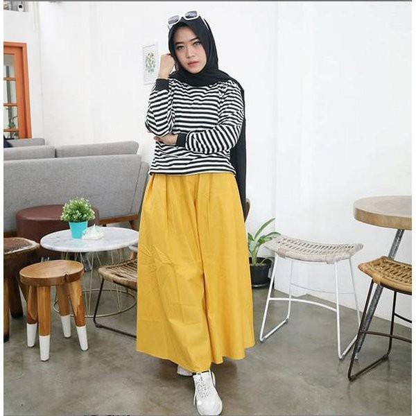 Baju Setelan Muslim Rok Warna Trendy Hits Kekinian FASHION MODERN Masa Kini