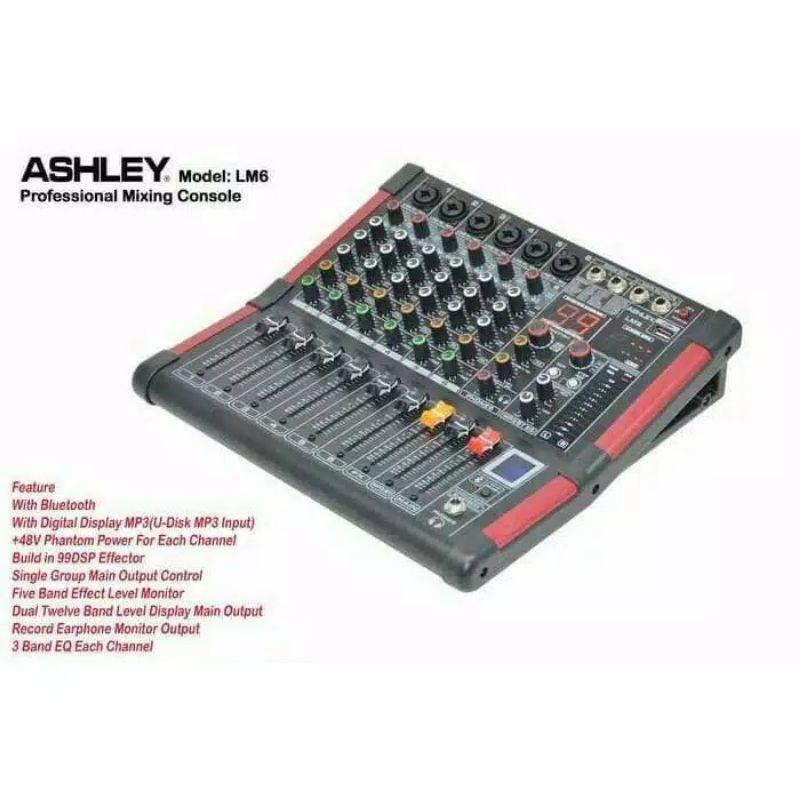 Mixer Ashley LM6 Mixer original 6 channel 99 DSP