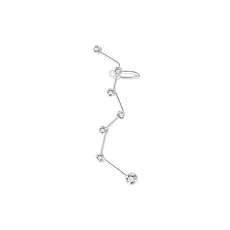 2020 baru trendi Big Dipper stud anting-anting kepribadian sederhana Korea elegan tinggi rasa klip t