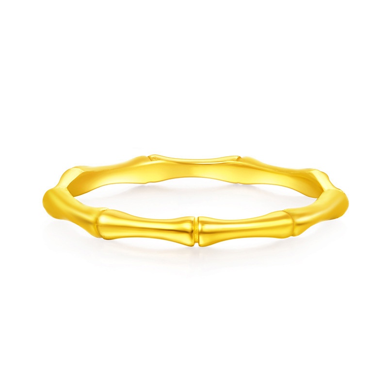 Fashion Luxury 18K Gold Plated Bamboo Ring