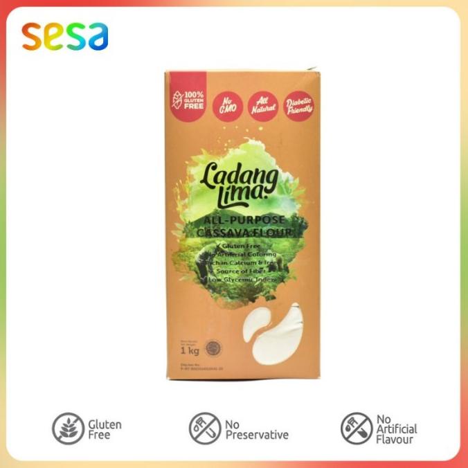 

[[COD]] Cassava Flour All Purpose Ladang Lima 1kg KOMPLIT Kode 1051