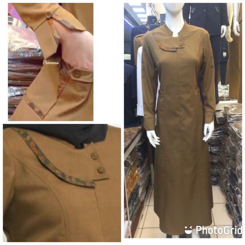 Gamis Pemda /gamis dinas /Pemda seragam dinas /Pemda seragam khaki/ seragam ASN baju PNS