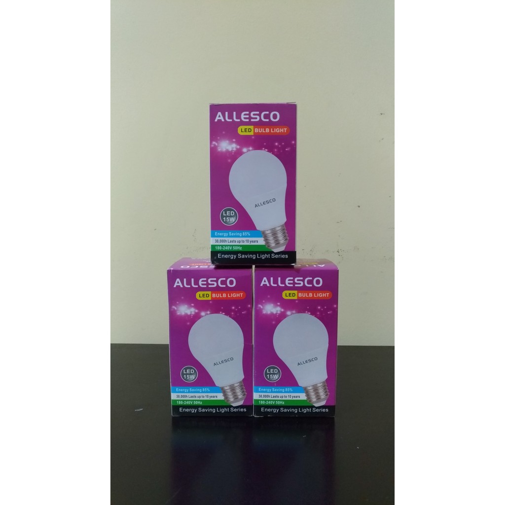 [WS] Lampu Bohlam LED Allesco 3/5/7/9/12/15 watt