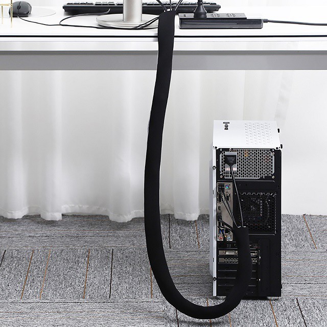 Triple W Cable Organizer Management Sleeve 1 Meter Pembungkus Perapi Pelindung Kabel Zip