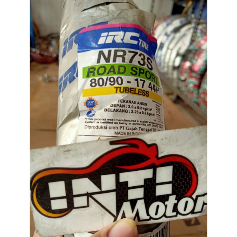 Ban IRC 80 90 RING 17 Tubeless Ban 8090 17 IRC Tubless Ban 809017 IRC Tubles