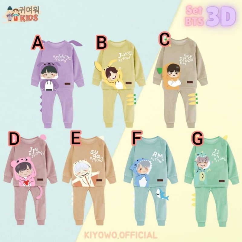 Set BTS 3D By Kiyowo