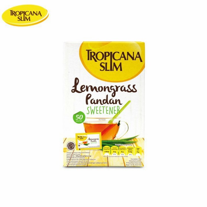 

Tropicana slim lemongrass pandan sweetener isi 50