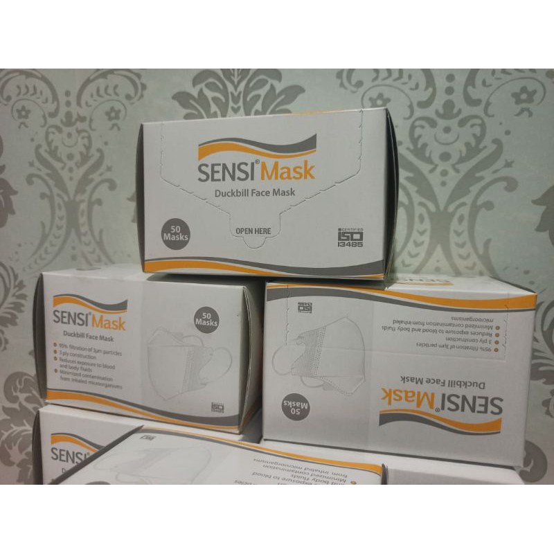 SENSI DUCKBILL BOX EMBOS ADA LOGO SENSI ISI 50 ORI