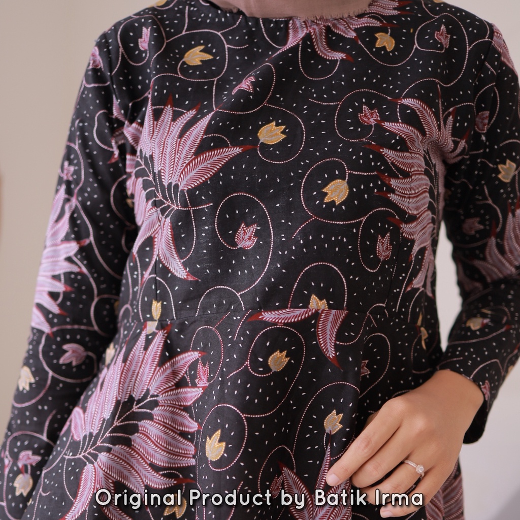 Atasan batik wanita terbaru lengan panjang blouse peplum BATIK IRMA