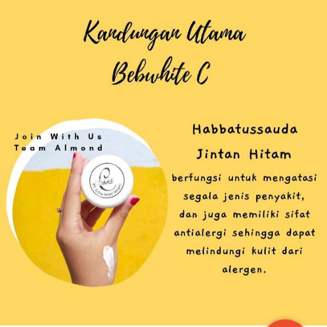 

Daycream BebwhiteC ORIGINAL BPOM