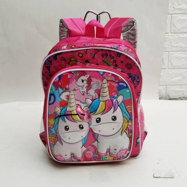 TAS EMBOSS ANAK CEWE UNICORN PAUD DAN SD