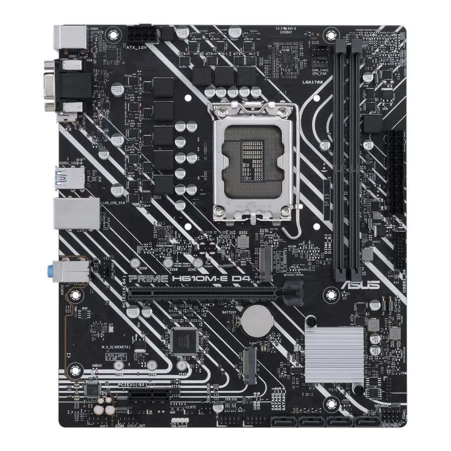 Mainbord Asus Prime H610M-E - mATX DD4 LGA1700 Intel Gen 12 - ASUS H610ME - Garansi Resmi