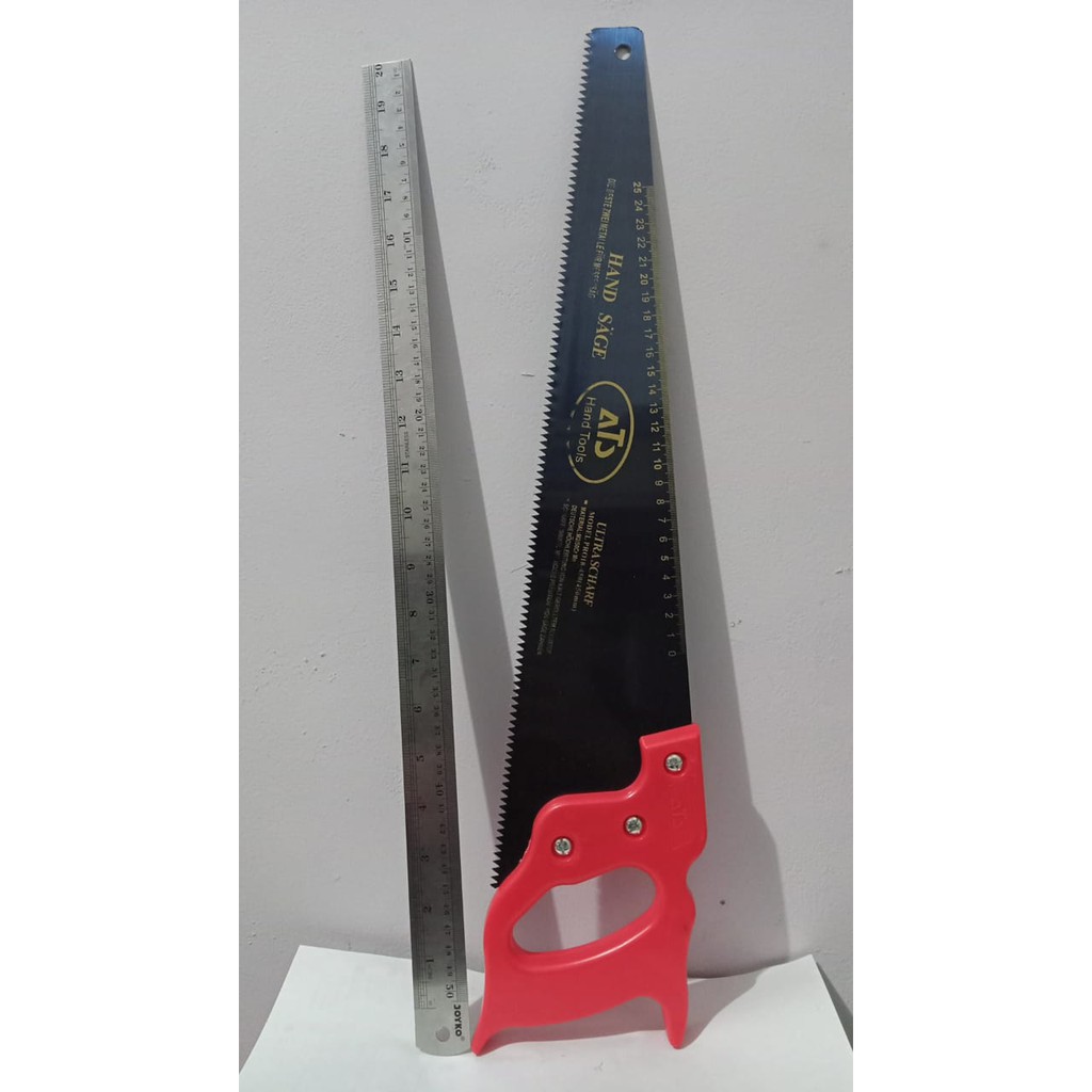 BEST SELLER Gergaji Kayu  GAGANG PVC 18&quot; MURAH/ Hand saw/ GERGAJI TUKANG BANGUNAN KAYU/HAND SAW