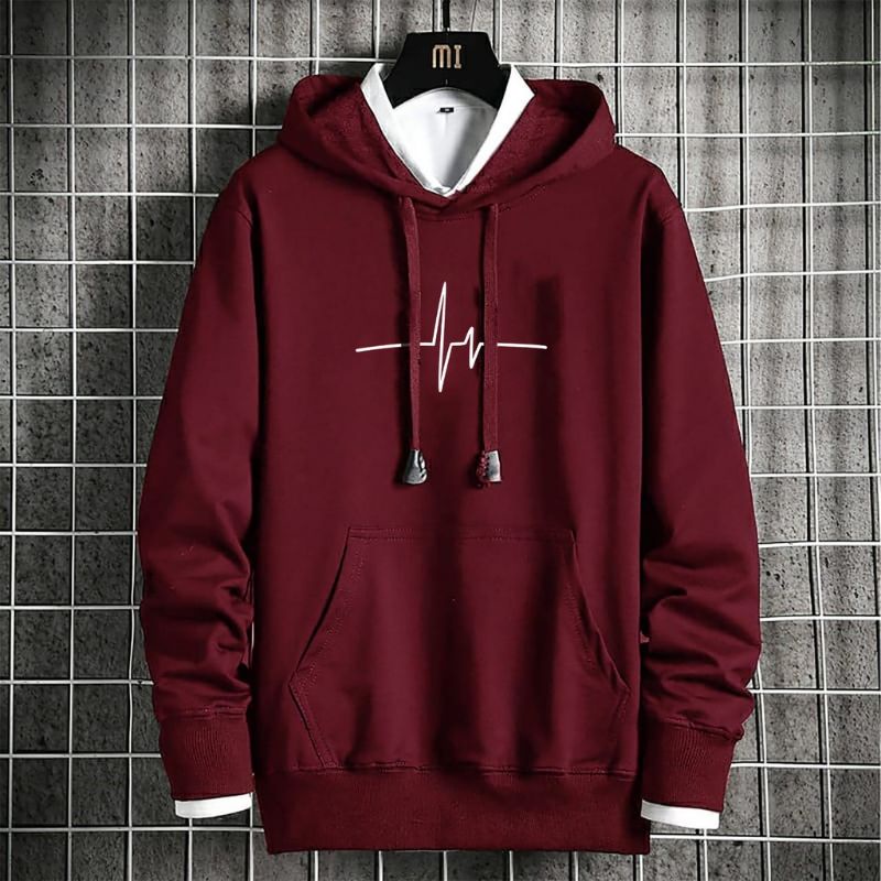 Sweater Hoodie Detak Jantung / Hoodie Cowok Cewek / size M - XXL