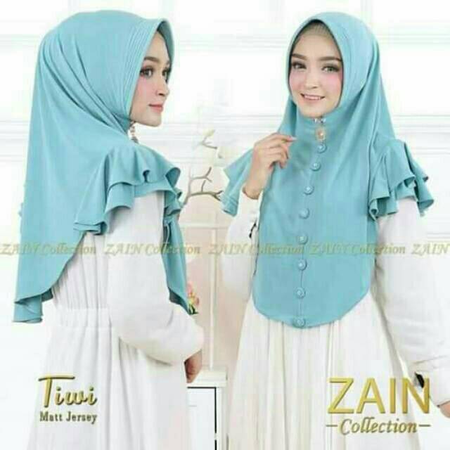 Jilbab Khimar TIWI Hijab Kerudung Krudung Bergo Instan Zain Arrafi Rabbani Zoya Elzatta Ootd Terbaru