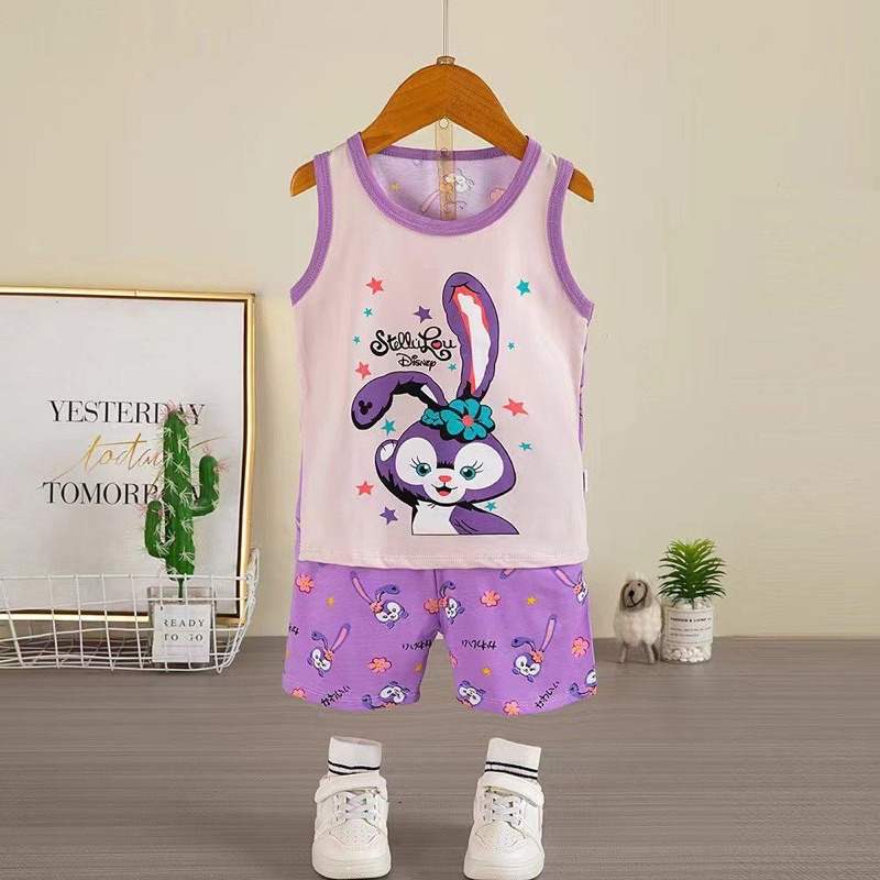 SETELAN SINGLET IMPORT ANAK 1-9 TAHUN | SL001 | BAJU TIDUR IMPORT ANAK | PIYAMA ANAK IMPORT | SETELAN ANAK | BAJU SANTAI ANAK