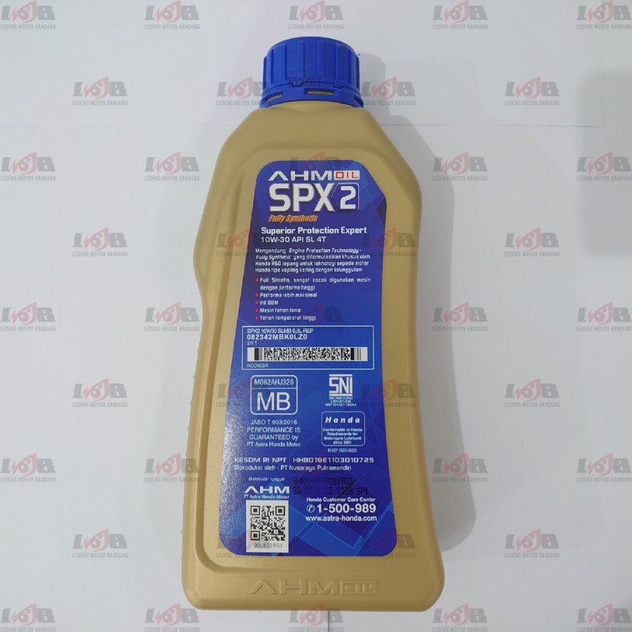 SPX2 Mesin Motor Matic AHM SPX 2 10w30 Oli Full Synthetic 4AT 0,8L