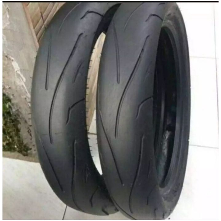 SEPASANG BAN ZENEOS KEMBANG CACING BAN MOTOR RING 14 STANDAR TUBLES RING 14