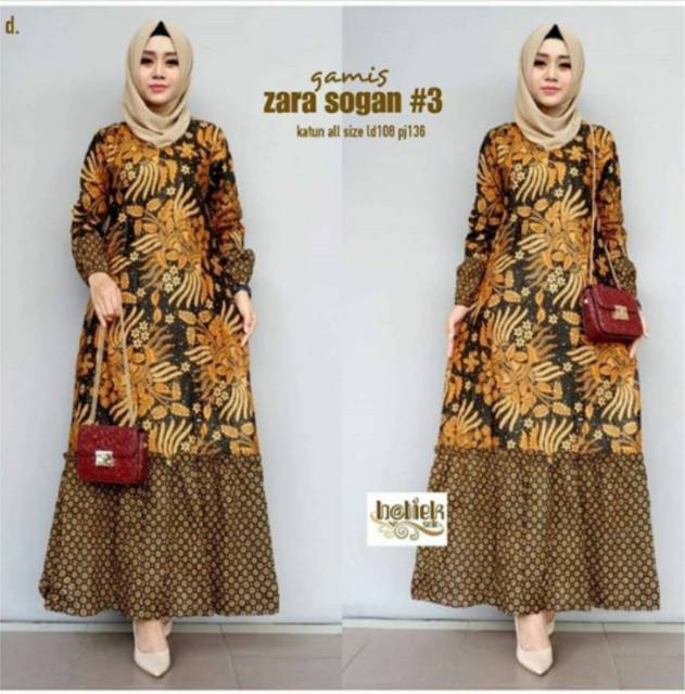 Bisa COD , Gamis Batik jumbo manggar padi sekar kupu kobis