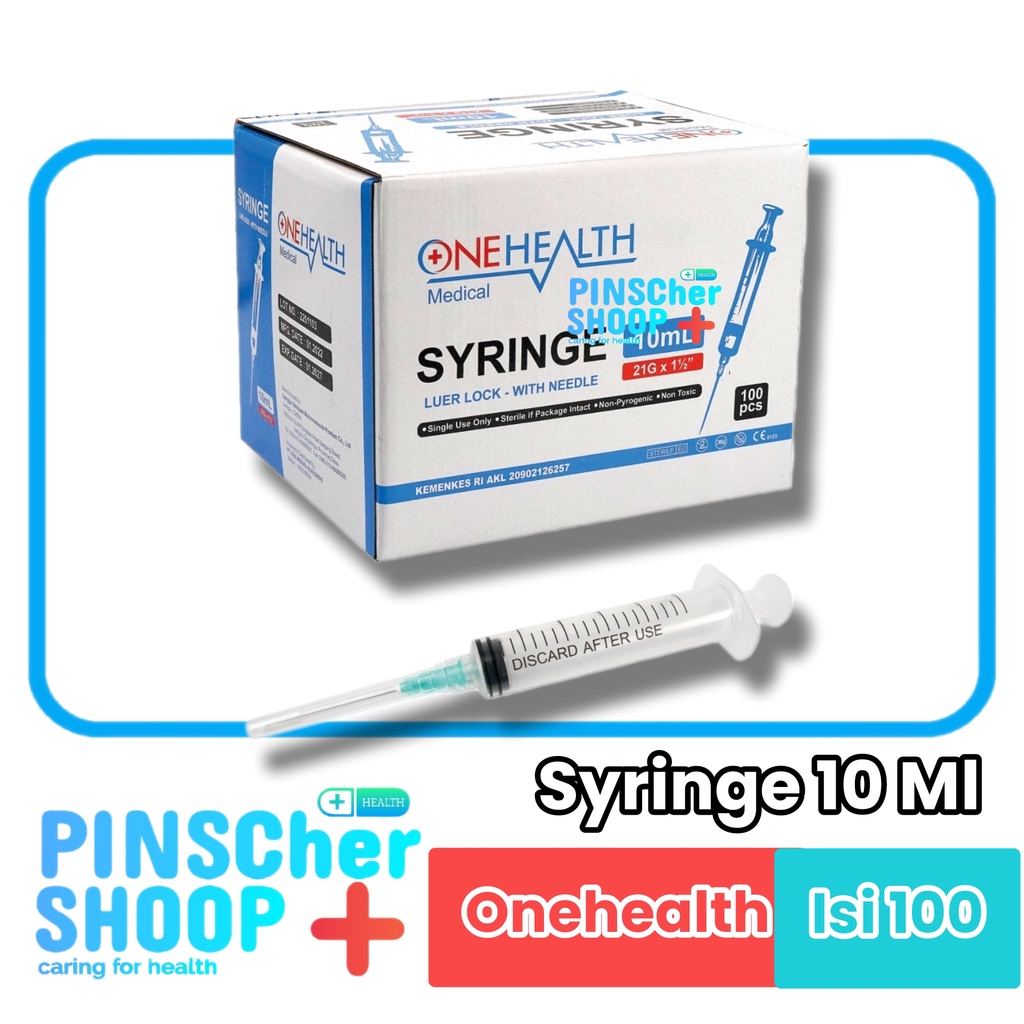 Onemed Siringe 10 Ml Spuit isi 100 / Box