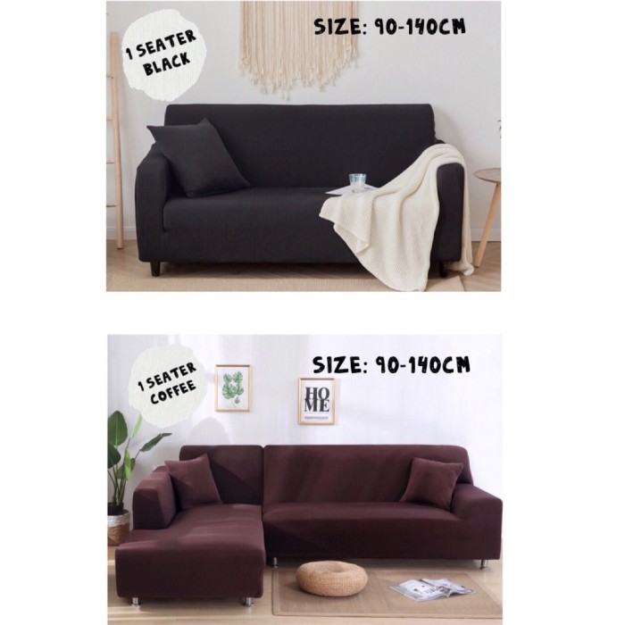 Sofa Cover Pelindung Sofa Elastis 1 Seater