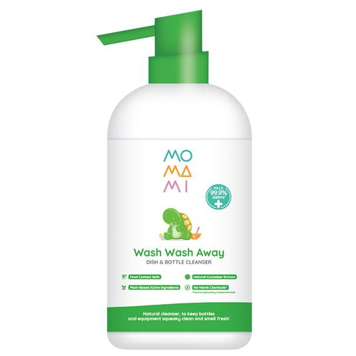 Momami Wash Wash Away Dish &amp; Bottle Cleanser 500ml | Sabun Cuci Piring