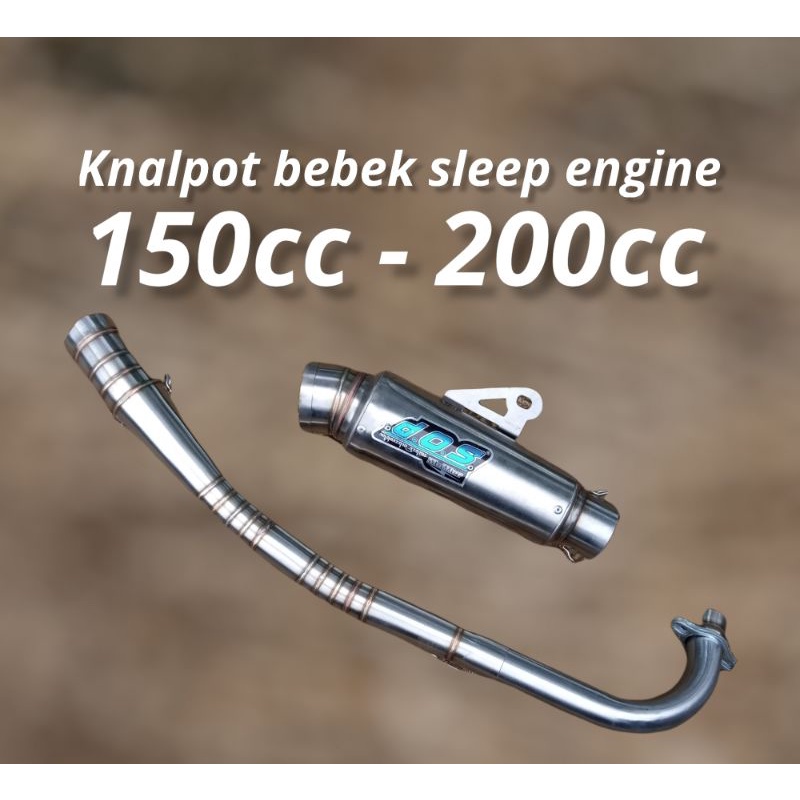 knalpot racing d.o.s bebek sleepengine 150cc sleep engine bore up 200cc jupiter z vega zr r new lama