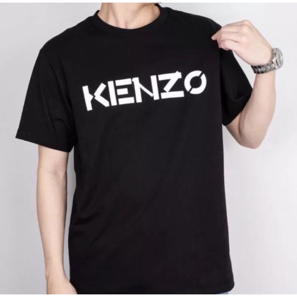 Kenzo Font Wording Season 2021 Tee In Black - ORIGINAL 100%