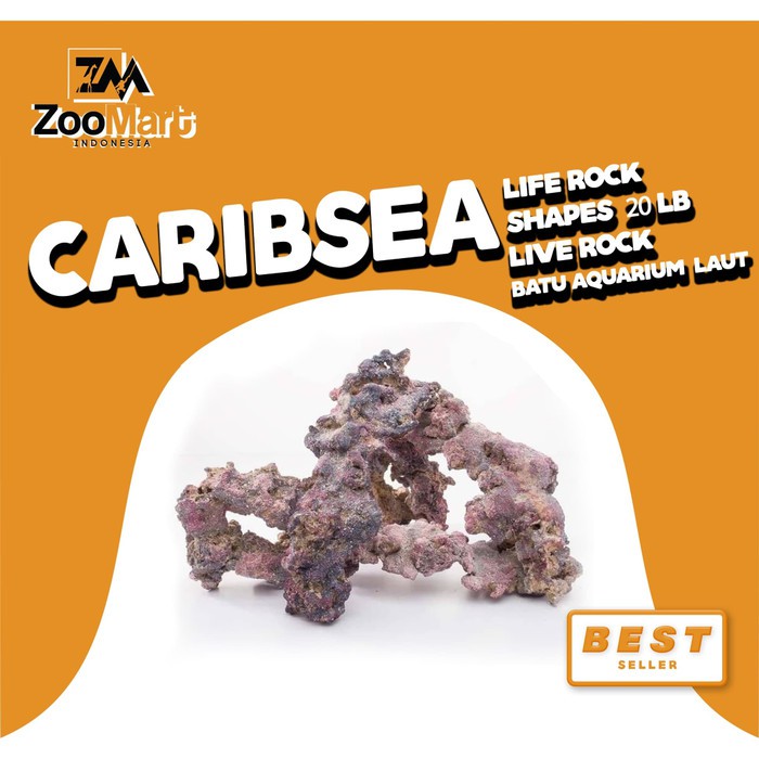 CaribSea Life Rock Shapes 20 Lb / Live Rock / batu aquarium laut