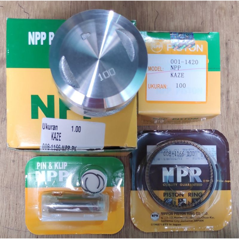 Piston kit atau seher ring klip n pin Kaze/Kaze R overside 100