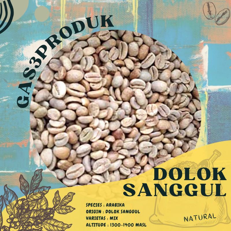 

Green Bean Biji Arabika arabica kopi Dolok Sanggul proses Natural Grade 1