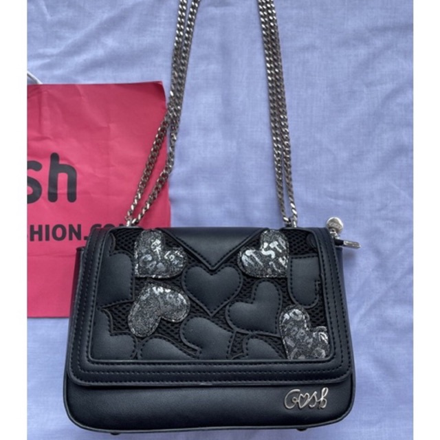Preloved/second Tas Gosh Love hitam art 764