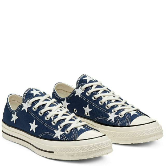 Converse Chuck Taylor 70s Low Top Archive Star Print Navy/White/Egret - Original