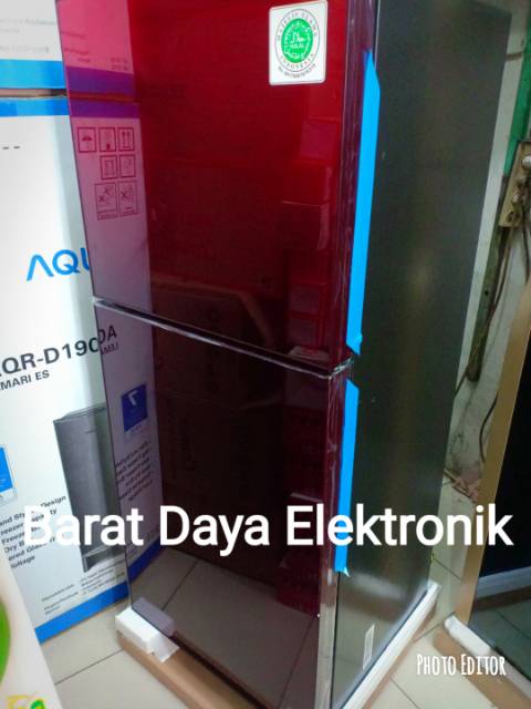 Kulkas Sharp 2 Pintu SJ-246XG-MR/MG Kulkas Tempered Glass [2 Pintu] Tanpa Bunga Es Low Watt