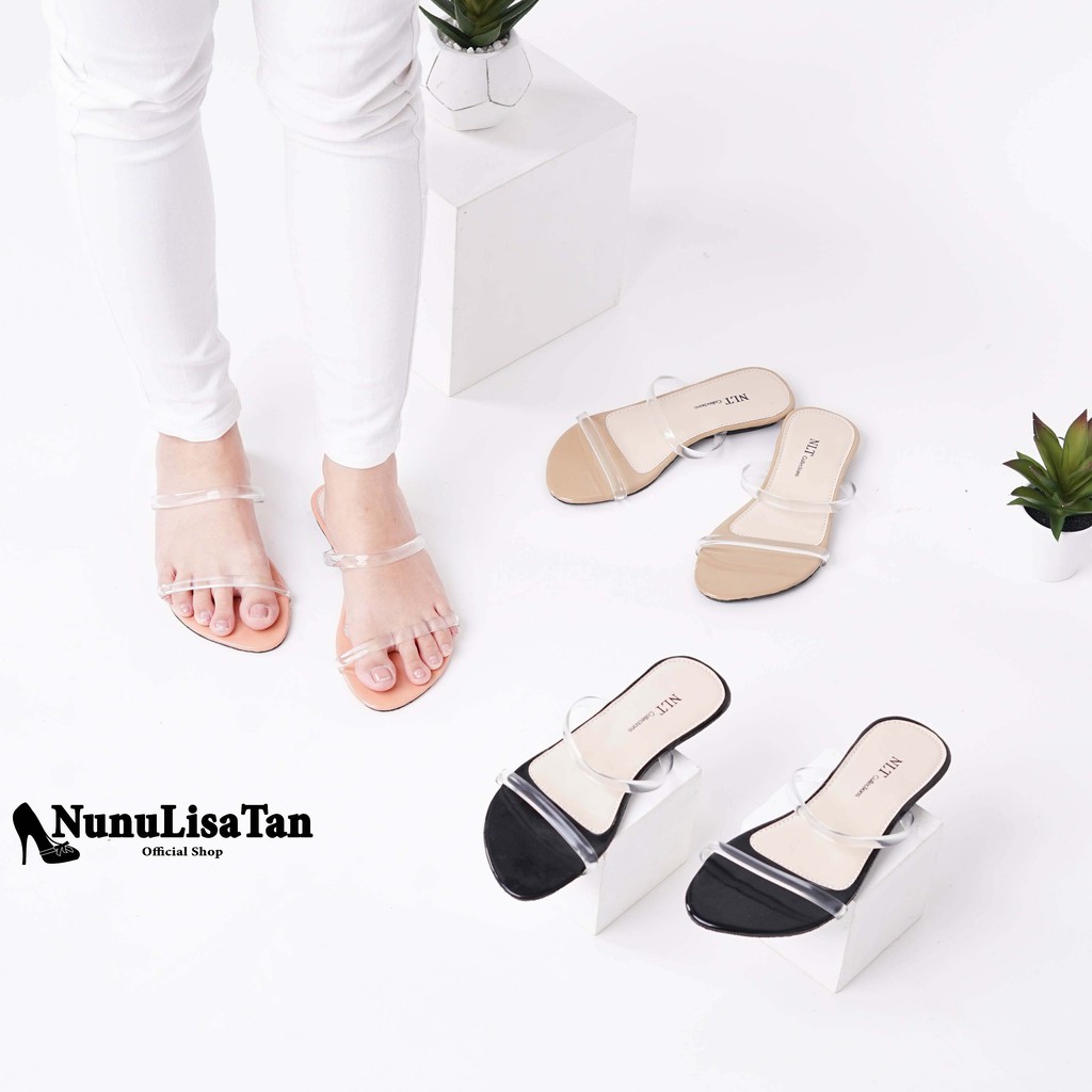 NunuLisaTan KIARA - Sandal Sendal Cantik Lucu Jelly Korea