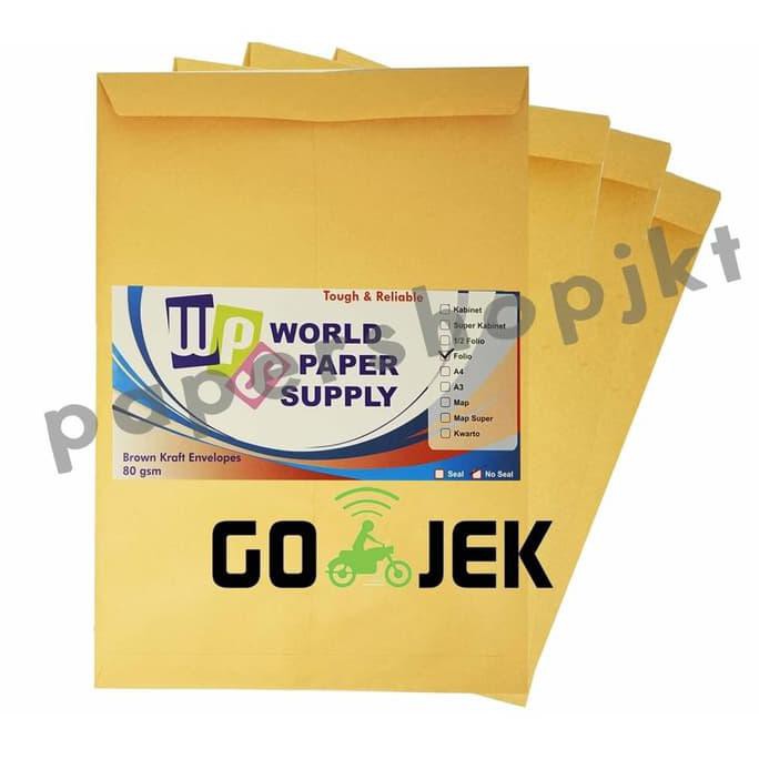 

KHUSUS GOSEND!!! Amplop Coklat Ukuran Folio WPS ( 23,5 x 34,5 cm ) HEMAT
