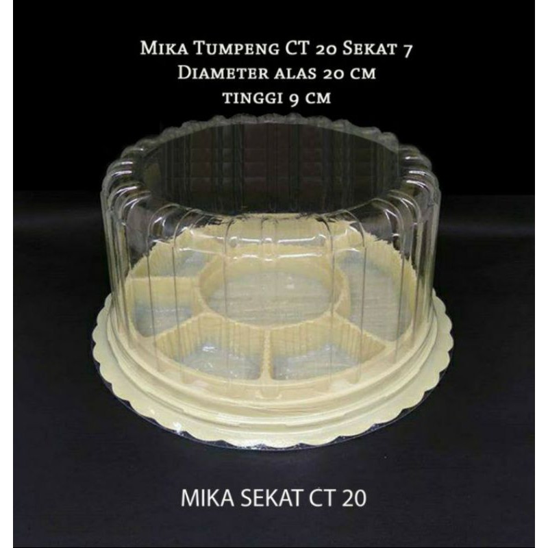 [DUS] Mika Tumpeng Mini Sekat 7 / Mika CT 20 Sekat IVORY COKLAT