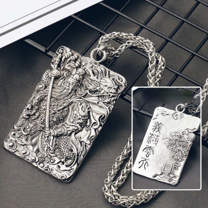 Kalung Liontin Tag Bahan Stainless Untuk Pria