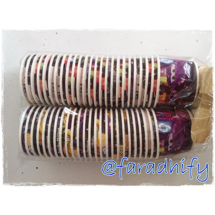 CUP ICE CREAM + TUTUP + SENDOK - PAPER CUP ICE CREAM - GELAS ICE CREAM
