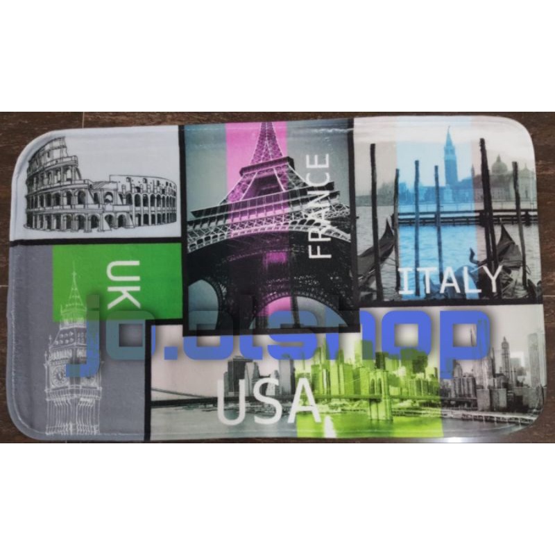 KESET KAKI ANTI SLIP ALAS KAKI ALAS DAPUR  /KESET HANDUK MICROFIBER /KESET PINTU KAMAR MANDI DAPUR M