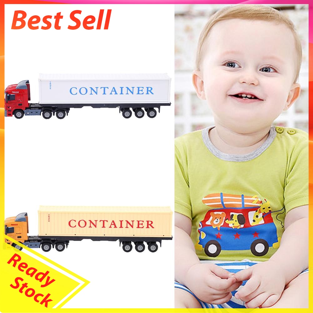 1:43 Alloy Construction Vehicle Model Simulation Container Truck Model Toy