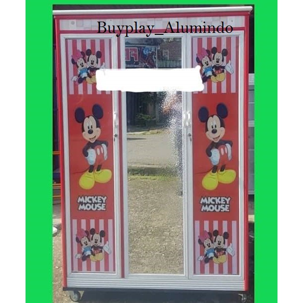 Sticker Kaca Lemari Motif Mickey Mouse