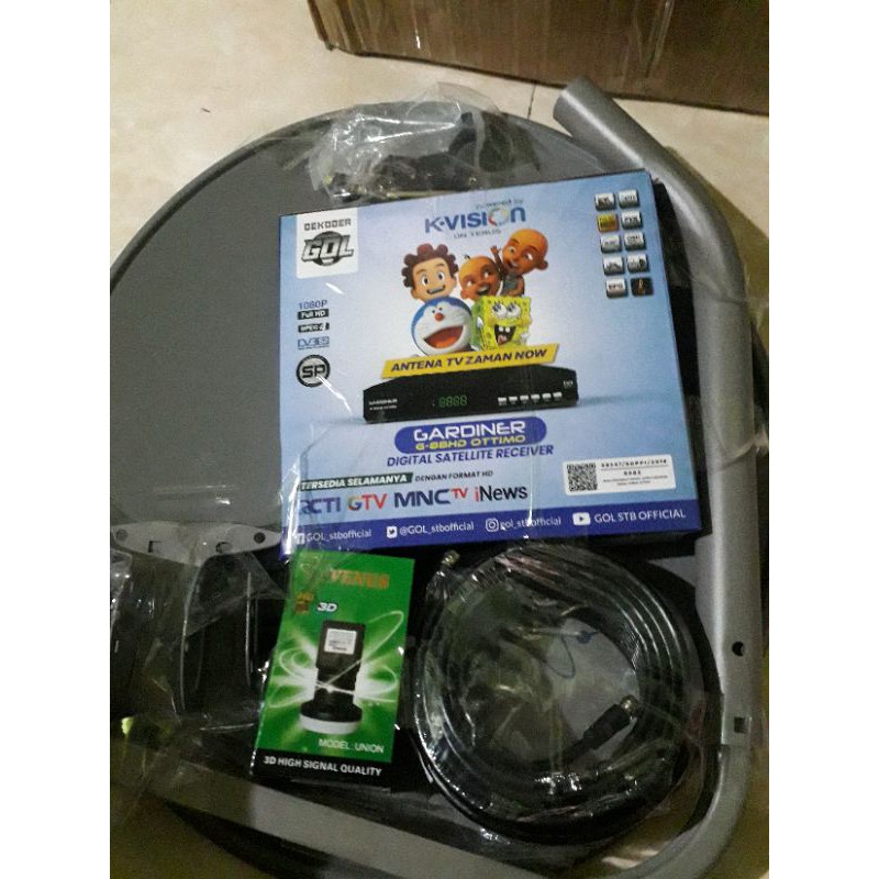 Parabola Lamongan (Pemasangan Parabola mini komplit K Vision TANPA biaya bulanan)