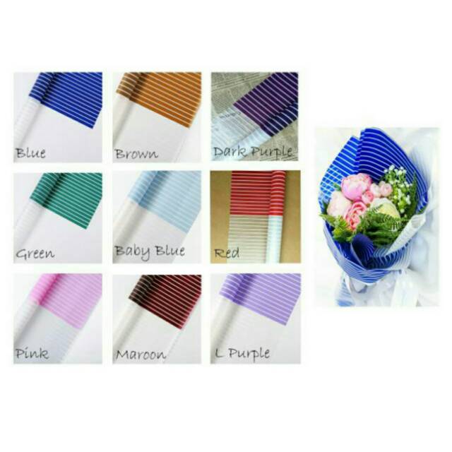 

Kertas bunga / bungkus bunga / plastik salur