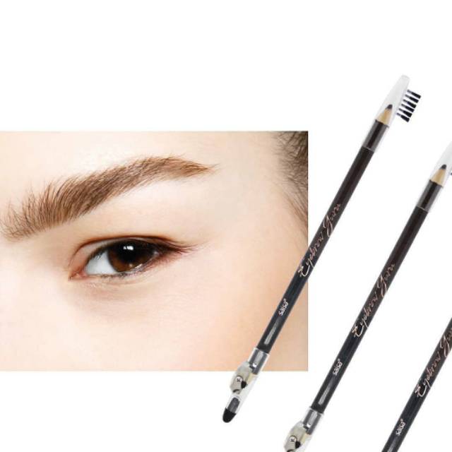 PENSIL ALIS SALSA 4IN1 (HITAM + COKLAT) EYEBROW GURU