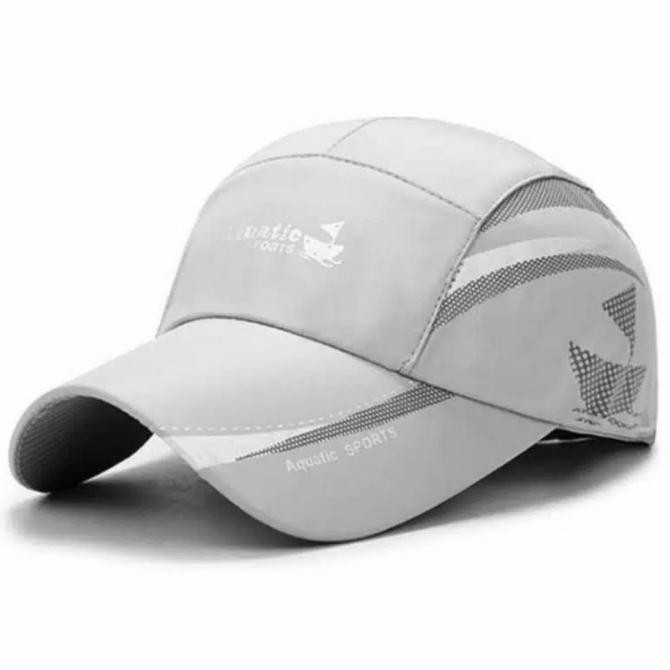 Original# Topi Sport Aquatic Topi Sport Parasut Topi Parasut Anti Air - Abu-Abu