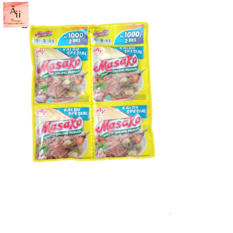 

ecer ½renteng isi 6 Sachet Masako sapi netto 9gr kaldu sapi