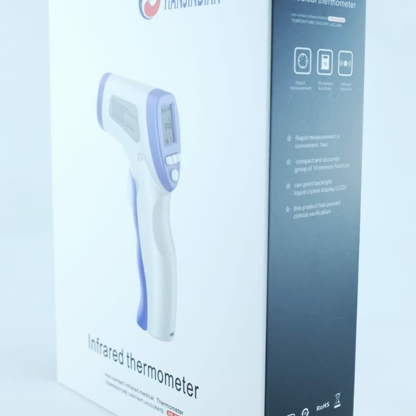 Non Contact Infrared Thermometer / Thermometer Gun bersertifikat (HJD)