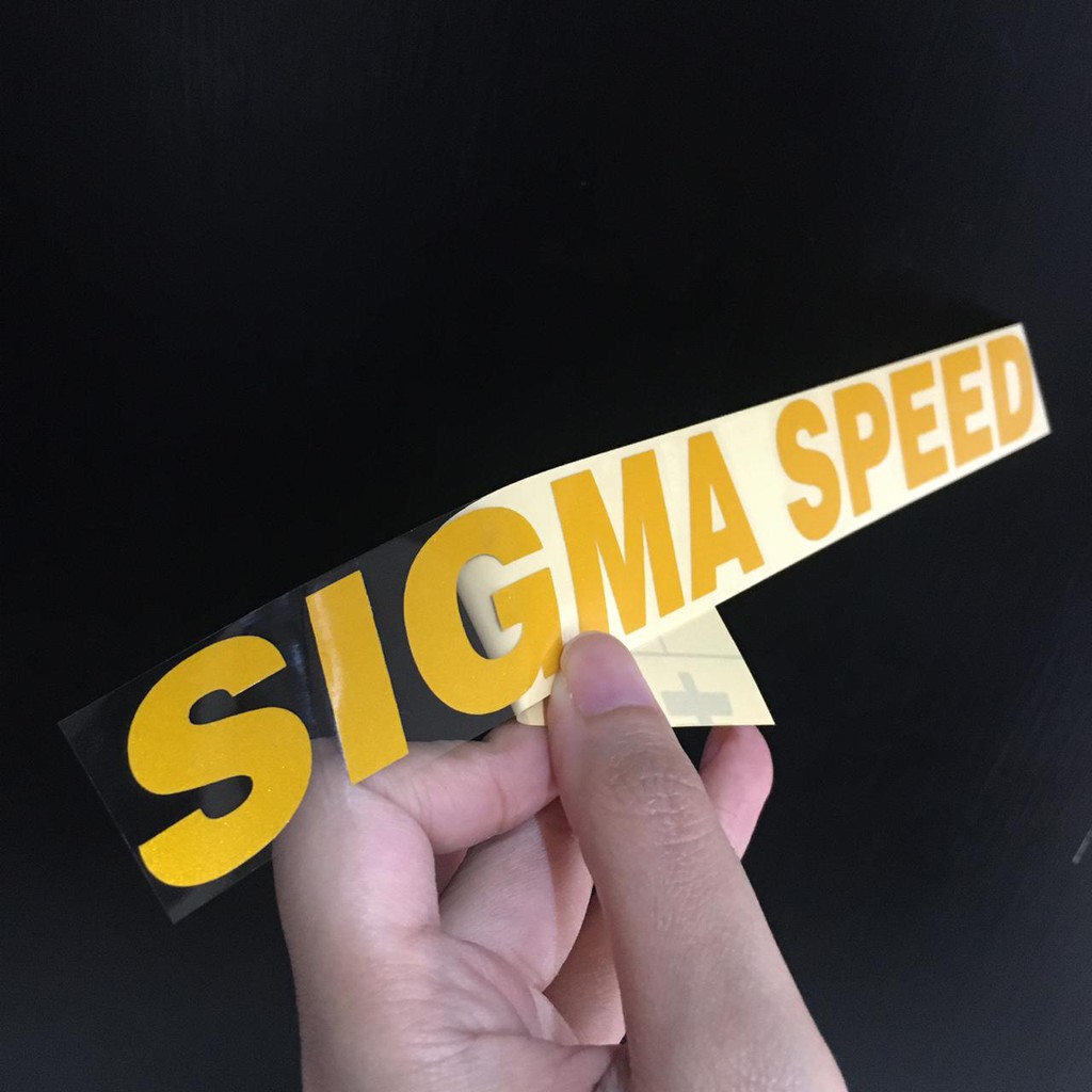 Sticker Mobil SIGMA SPEED Shopee Indonesia